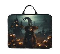 Funda para portátil con estampado de truco o trato de Halloween de 16.5 x 12.2 pulgadas, doble uso, ideal para algunos portátiles