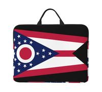 Funda para portátil con la bandera del estado de Ohio (16.5 x 12.2 pulgadas), adecuada para viajes diarios, turismo, viajes de negocios, viajes, etc.