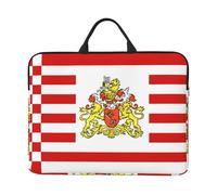 Funda para portátil con la bandera del Senado de Bremen (16.5 x 12.2 pulgadas), adecuada para viajes diarios, turismo, viajes de negocios, viajes, etc.