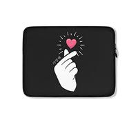 Funda para Portátil Corazón De Dedo K-Pop Funda Ordenador Portatil Impermeable Portátil Bolsa Anti-Rasguños Funda para Portatil, para Laptop, 15in