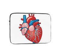 Funda para portátil de 10 pulgadas, funda protectora suave con estampado de anatomía humana, bolsa delgada y ligera, especialmente compatible con MacBook de 10 pulgadas, se adapta a algunos portátiles