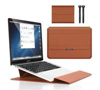 Funda para portátil de 11-12" con soporte, funda de piel, forro suave y cierre magnético - Compatible con la mayoría de portátiles de 11-12".
