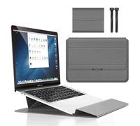Funda para portátil de 11-12" con soporte, funda de piel, forro suave y cierre magnético - Compatible con la mayoría de portátiles de 11-12".