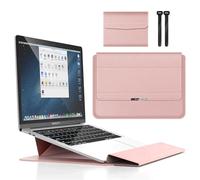 Funda para portátil de 11-12" con soporte, funda de piel, forro suave y cierre magnético - Compatible con la mayoría de portátiles de 11-12".