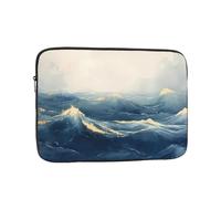 Funda para portátil de 12 pulgadas con estampado de acuarela fluida, accesorio esencial para viajes y uso en la oficina