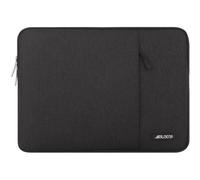 Funda para portátil de 13,3" compatible con MacBook Air/Pro13/14, HP, Dell, ASUS, Lenovo - Funda vertical de poliéster negro con bolsillo