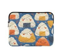 Funda para portátil de 13 a 14 pulgadas, delgada, bolsa de almacenamiento para laptop, tradición japonesa, sushi, bonita bolsa de transporte para viajes, negocios