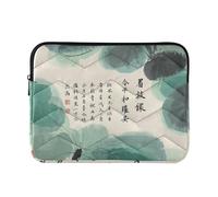 Funda para portátil de 13 a 14 pulgadas, delgada, con cremallera, para computadora de cultura china, poesía y pintura, maletín con cremallera para viajes de trabajo von holzhausen