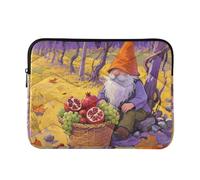 Funda para portátil de 13 a 14 pulgadas, diseño conciso de Hello Fall Harvest Dwarfs para el trabajo, viajes, forro para