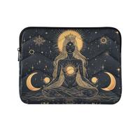Funda para portátil de 13 a 14 pulgadas, ligera, con cremallera, diseño de Muse Moon Godness, estilo bohemio, para viajes de trabajo