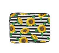 Funda para portátil de 13 Pulgadas con Girasoles sobre Fondo de Cinta, Compatible con Air, para Hombres, Mujeres, Estudiantes universitarios y Escolares.
