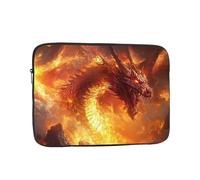 Funda para portátil de 13 pulgadas, funda protectora a prueba de golpes, funda delgada para portátil Dragon King in Fire