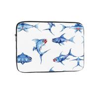 Funda para portátil de 13 pulgadas, funda protectora suave con estampado de rayas de animales marinos, bolsa delgada y ligera, especialmente compatible con MacBook de 13 pulgadas, se adapta a algunos