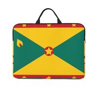 Funda para portátil de 14 pulgadas, diseño de bandera de Granada, tela Oxford, protección de algodón perla gruesa, correa de transporte clásica