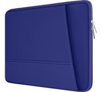 Funda para portátil de 15,6 pulgadas, duradera, respetuosa con el medio ambiente, funda vertical de poliéster, con bolsillo para MacBook, Acer Aspire, ASUS P Series, Chromebook Notebook, azul