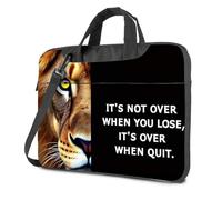 Funda para portátil de 15.6 pulgadas Never Quit: The Lion'S Message Of Perseverance - Mochila de mano para mujer, Color, 26x36cm