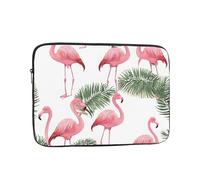 Funda para portátil de 15 pulgadas, funda protectora suave con estampado de flores de flamenco, bolsa delgada y ligera, especialmente compatible con MacBook de 15 pulgadas, se adapta a algunos
