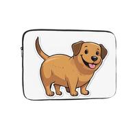 Funda para portátil de 17 pulgadas, funda protectora suave con divertido estampado de perro salchicha, bolsa delgada y ligera, especialmente compatible con MacBook de 17 pulgadas, se adapta a algunos