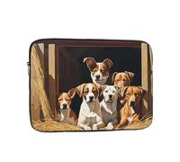 Funda para portátil de 17 pulgadas, funda protectora suave con estampado de animales de granja, bolsa delgada y ligera, especialmente compatible con MacBook de 17 pulgadas, se adapta a algunos
