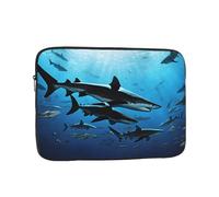 Funda para portátil de 17 pulgadas, funda protectora suave con estampado de tiburones martillo, bolsa delgada y ligera, especialmente compatible con MacBook de 17 pulgadas, se adapta a algunos