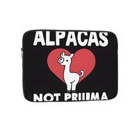 Funda para portátil de 17 pulgadas, funda protectora suave con estampado "I Love Alpacas, bolsa delgada y ligera, especialmente compatible con MacBook de 17 pulgadas, se adapta a algunos portátiles de