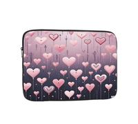 Funda para portátil de 30,5 cm, diseño romántico de San Valentín, resistente al agua, para computadora de negocios, resistente al agua, a prueba de golpes, color rosa