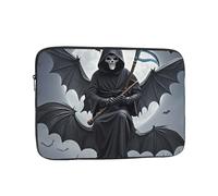 Funda para portátil de 33.0 cm, diseño de murciélago, muerte y luna, a prueba de golpes, para hombres y mujeres