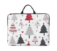 Funda para portátil de 35.5 cm, diseño de árboles de Navidad, bolsa para laptop de 35.5 cm, bolsa de transporte para computadora de negocios, resistente al agua, a prueba de golpes