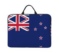 Funda para portátil de 35.6 cm con estampado de bandera de Nueva Zelanda, asa portátil y cremallera, ideal para viajes, negocios y oficina