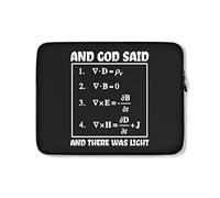 Funda para Portátil Dios Dijo Ecuaciones Maxwell Funda para Computadora Portátil Impermeable Antigolpes Maletin Portatil 15In, para Mujer, Hombre