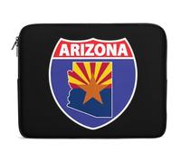Funda para Portátil Diseño De La Bandera del Mapa De Arizona Ordenador Portátil Caso Impermeable Personalizado Protectora para Portátiles, para Mujer, Laptop, Travel, 15In