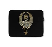 Funda para Portátil Escarabajo Egipcio De Alas Azules con Ankh Ordenador Portátil Caso Moda Antigolpes Funda para Portatil 15In, para Laptop, Computadoras Portátiles