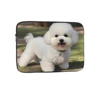 Funda para Portátil Estampados De Perros Bichón Frisé Ordenador Portátil Caso Multicolor Antigolpes Portátiles Bolsa, para Computadoras, Hombre, Mujer, 15In