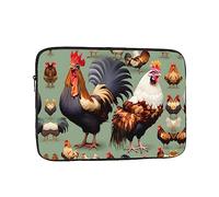 Funda para Portátil Gallo Y Pollo Ordenador Portátil Caso Personalizado Antigolpes Protectora para Portátiles, para Mujer, Hombre, Computadoras, 15In