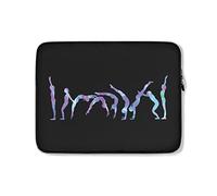 Funda para Portátil Gimnasia con Silueta Y Salto Mortal hacia Atrás Funda Portátil Anti-Rasguños Impermeable Funda para Computadora Portátil 15In, para Hombre, Computadoras Portátiles