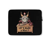 Funda para Portátil Hagamos Un Trato Gracioso Lindo Malvado Baphomet Funda Portátil Multicolor Anti-Rasguños Funda Protectora para Portátiles 15In, para Hombre, Mujer