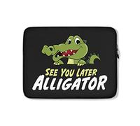 Funda para Portátil hasta Luego Cocodrilo Gracioso Maletin Portatil Moda Impermeable Funda para Computadora Portátil 15In, para Mujer, Hombre