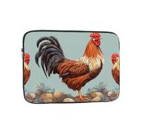 Funda para Portátil Huella De Pollo Funda Portátil Moda Personalizado Portátiles Bolsa, para Travel, Laptop, Office, 15In