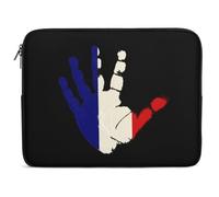 Funda para Portátil Impresión De Palma con La Bandera De Francia Ordenador Portátil Caso Personalizado Antigolpes Tableta Maletín, para Office, Laptop, Travel, 15In