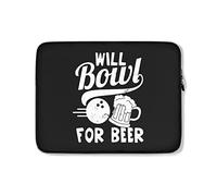 Funda para Portátil Jugando A Los Bolos por Cerveza Funda Portátil Y Tablet Impermeable Antigolpes Funda para Ordenadores Portátiles 15In, para Computadoras Portátiles, Mujer