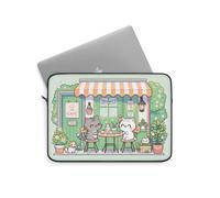 Funda para portátil Kawaii Cats In Cafe, funda para laptop con diseño de gatos lindos, protección suave para laptop, decoración de laptop con bonitos gatos de café, multicolor, 13", Genérico