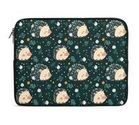 Funda para Portátil Lindos Erizos Y Flower Funda para Computadora Portátil Multicolor Impermeable Portátiles Bolsa, para Computadoras, Hombre, Office, 15In