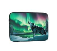 Funda para Portátil Los Lobos Aúllan En Las Huellas del Norte Funda Portátil Y Tablet Personalizado Moda Protectora para Portátiles, para Hombre, Laptop, Travel, 15In