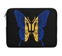 Funda para Portátil Mariposa De La Bandera De Barbados Funda para Computadora Portátil Anti-Rasguños Personalizado Ordenador Portátiles, para Travel, Laptop, Computadoras, 15In