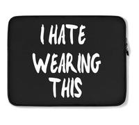 Funda para Portátil Máscara Divertida Odio Usarla Funda Portátil Y Tablet Moda Antigolpes Funda para Computadora Portátil 15In, para Mujer, Computadoras Portátiles