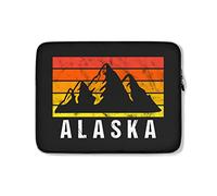 Funda para Portátil Montaña De Alaska Retro Funda Portátil Impermeable Antigolpes Portátil Bolsa 15In, para Laptop, Computadoras Portátiles