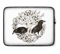 Funda para Portátil Odin, El Pájaro Hugin Y Munin En La Mitología Nórdica Tableta Maletín Personalizado Anti-Rasguños Ordenador Portátil Caso 15In, para Laptop, Computadoras Portátiles