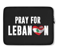 Funda para Portátil Oremos por El Líbano Apoye A Los Libaneses Ordenador Portátil Caso Antigolpes Multicolor Funda Ordenador Portatil 15In, para Mujer, Hombre