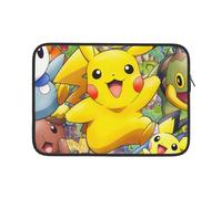 Funda para portátil P-Ikachu de 13 pulgadas, impermeable, funda delgada e impermeable, estuche delgado para portátil, color negro.
