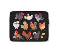 Funda para Portátil Patrón De Pollo Funda Portátiles Impermeable Personalizado Funda para Portatil 15In, para Mujer, Hombre
